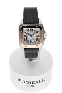 Santos 100 Rose Gold and Stainless Steel Automatic