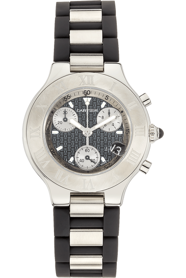 Pre Owned Cartier Must 21 Chronoscaph Stainless Steel Quartz