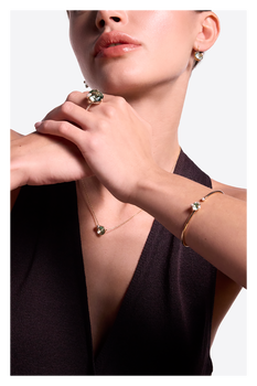 Peekaboo Prasiolite Ring
