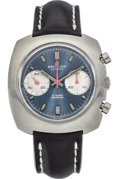 Incabloc Chronograph Circa 1960s Stainless Steel Manual
