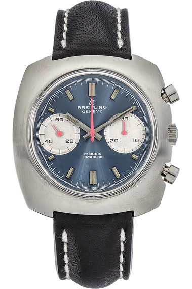 Incabloc Chronograph Circa 1960s Stainless Steel Manual