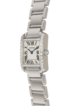 Tank Francaise White Gold Quartz