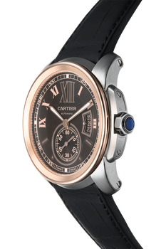 Calibre de Cartier Rose Gold and Stainless Steel Automatic