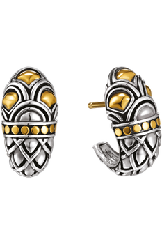 Naga Gold &amp; Silver Earrings