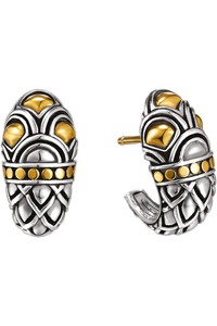 Naga Gold & Silver Earrings
