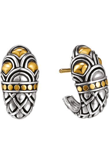 Naga Gold &amp; Silver Earrings