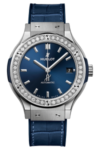 Classic Fusion Titanium Blue Diamonds