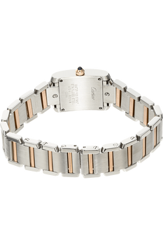 Tank Francaise Rose Gold and Stainless Steel Quartz