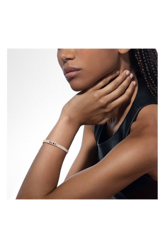 Move Noa Full Pav&eacute; SM Bangle in Pink Gold Size M