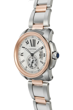 Calibre de Cartier Rose Gold and Stainless Steel Automatic