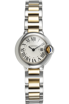 Pre Owned Cartier Ballon Bleu Yellow Gold and Stainless Steel Quartz