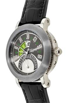 Arena Bi-Retro White Gold and Titanium Automatic