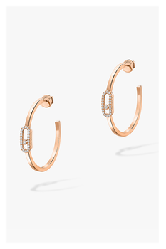 Move Uno PM Hoops in Pink Gold