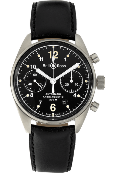 BR126 Chronograph Stainless Steel Automatic
