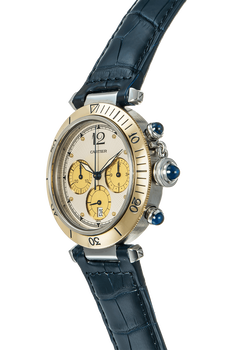 Pasha Chronograph Yellow Gold and Stainless Steel Quartz