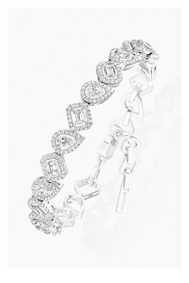 My Twin Rivi&egrave;re Bracelet in White Gold