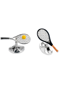 Tennis Racket and Ball Cufflinks