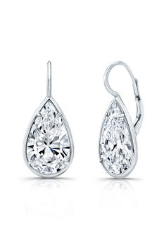 Pear cut Ear Pendant 6.02 ct