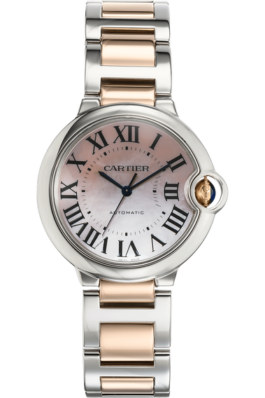 Ballon Bleu Rose Gold and Stainless Steel Automatic