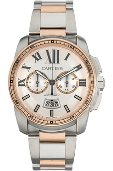 Calibre Chronograph Rose Gold and Stainless Steel Automatic