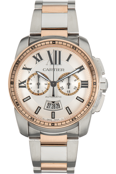 Calibre Chronograph Rose Gold and Stainless Steel Automatic