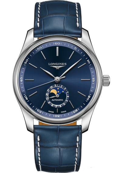 The Longines Master Collection 40mm Moonphase Alligator Strap