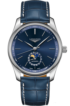 The Longines Master Collection 40mm Moonphase Alligator Strap