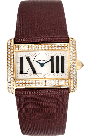 Tank Divan Yellow Gold Quartz