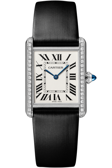 Cartier Tank Louis Small Yellow Gold Brown Strap Ladies Watch