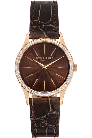 Pre Owned Patek Philippe Calatrava Reference 4897 Rose Gold Manual
