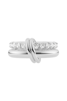 Virgo Blanc Pav&eacute; Ring 