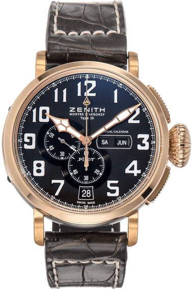 Pilot Montre D&#39;aeronef Type 20 Annual Calendar Rose Gold and Titanium Automatic
