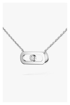 Move Uno Necklace in White Gold