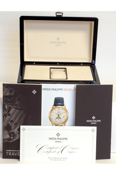Calatrava Pilot Travel Time White Gold Automatic
