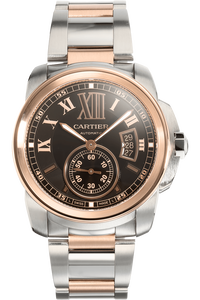 Calibre de Cartier Rose Gold and Stainless Steel Automatic