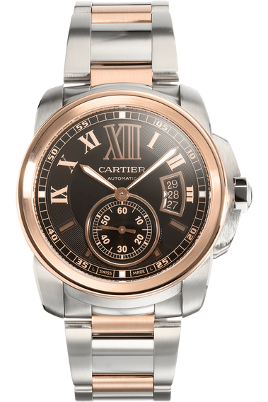 Calibre de Cartier Rose Gold and Stainless Steel Automatic
