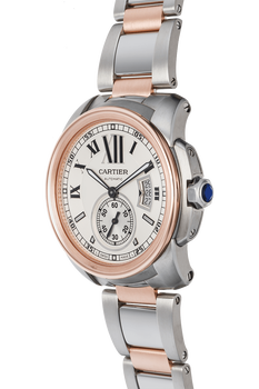 Calibre de Cartier Rose Gold and Stainless Steel Automatic