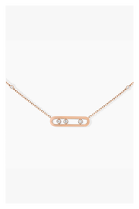 Rose gold diamond necklace Baby Move