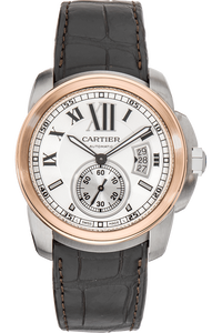 Calibre De Cartier Rose Gold and Stainless Steel Automatic