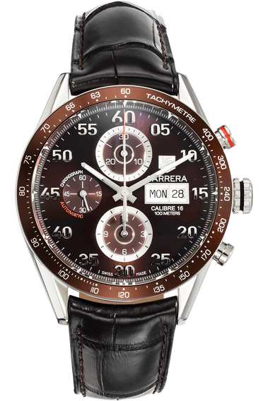 Carrera Calibre 16 Day-Date Chronograph Stainless Steel Automatic