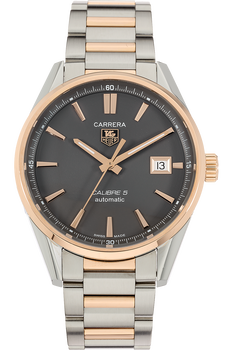Carrera Calibre 5 Rose Gold and Stainless Steel Automatic