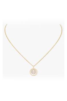 Lucky Move Pav&eacute; Pendant in Yellow Gold