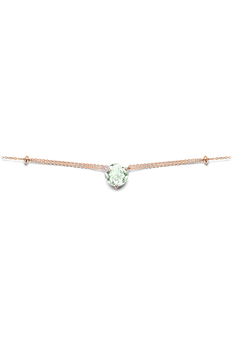 Peekaboo prasiolith Choker