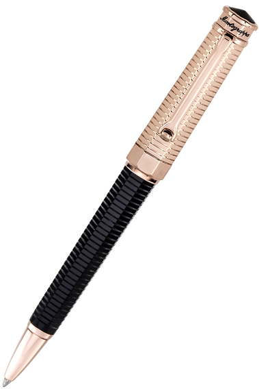 筆記具 Montegrappa NEROUNO DUETTO LINEA RB Montegrappa NeroUno Duetto Fountain Pen - Black/Palladium