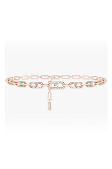 Move Link Multi Choker in Pink Gold