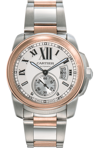 Calibre de Cartier Rose Gold and Stainless Steel Automatic