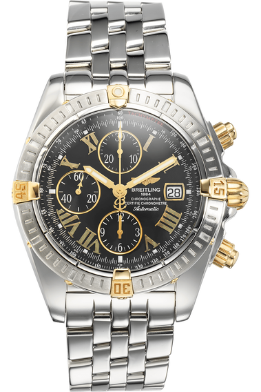 Breitling chronomat evolution gold top
