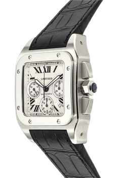 Santos 100 Chronograph Stainless Steel Automatic