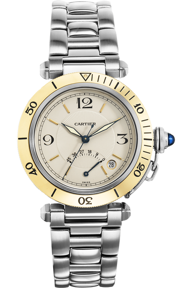 Pasha Diver Power Reserve Yellow Gold and Stainless Steel Automatic