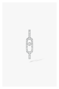 Move Uno Single Earring in White Gold